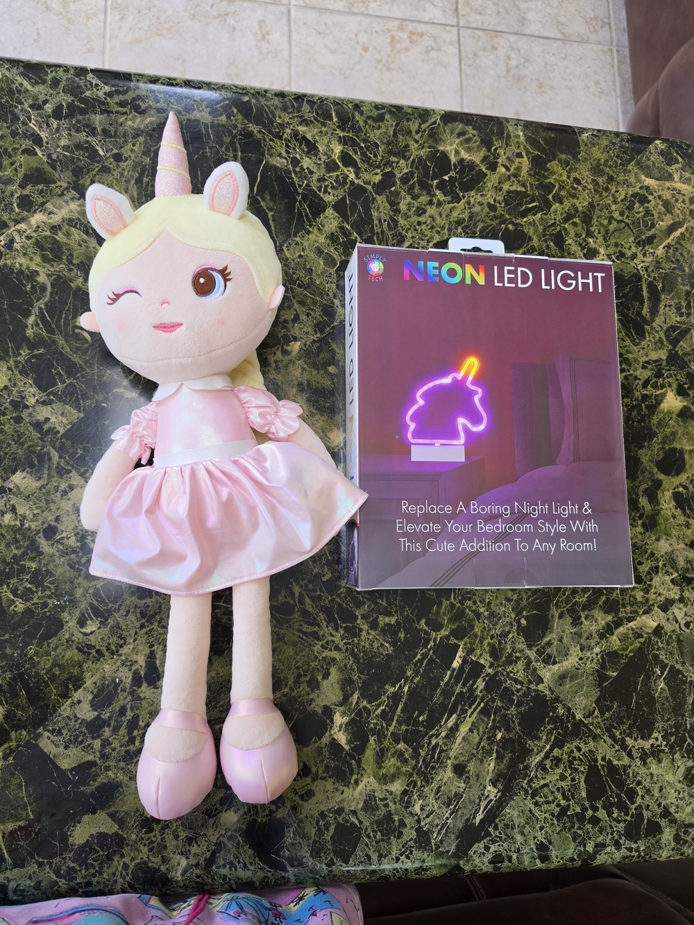 Pink Unicorn Doll Plush / Unicorn Nightlight